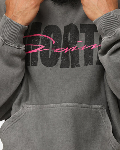 Saint Morta Flux Boxy Hoodie Washed Charcoal