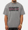 Saint Morta Flux Mock Neck T-Shirt Washed Charcoal