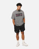 Saint Morta Flux Mock Neck T-Shirt Washed Charcoal