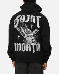 Saint Morta Ride Or Die Boxy Hoodie Black