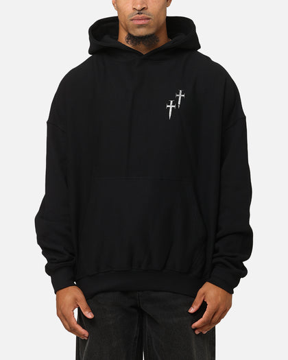 Saint Morta Ride Or Die Boxy Hoodie Black