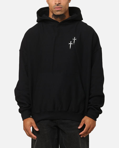 Saint Morta Ride Or Die Boxy Hoodie Black