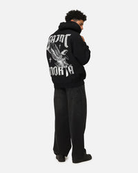 Saint Morta Ride Or Die Boxy Hoodie Black