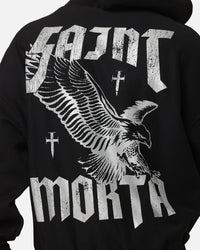 Saint Morta Ride Or Die Boxy Hoodie Black