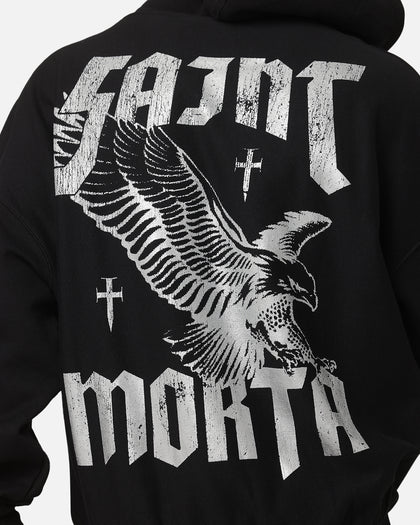 Saint Morta Ride Or Die Boxy Hoodie Black