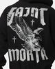 Saint Morta Ride Or Die Boxy Hoodie Black