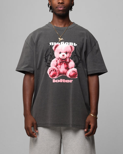 Loiter Care T-Shirt Black Wash