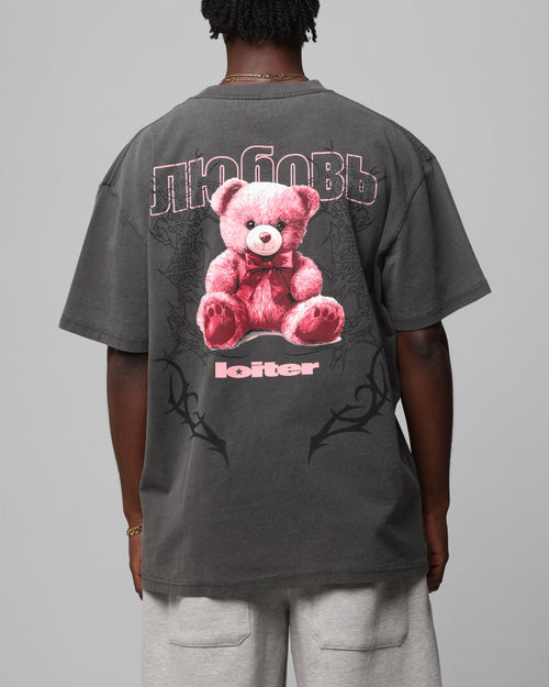 Loiter Care T-Shirt Black Wash