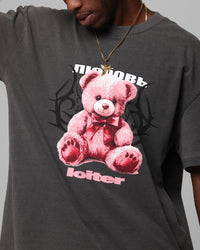 Loiter Care T-Shirt Black Wash