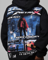 Loiter Speed Vintage Hoodie Black