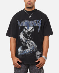 Saint Morta Year Of The Snake Mockneck T-Shirt Black