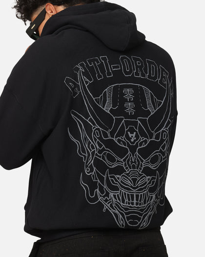 The Anti Order Akuma Boxy Hoodie Black/Grey