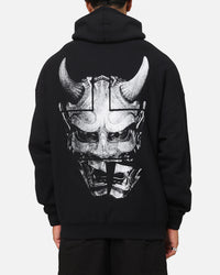 The Anti Order Oni Mask Boxy Hoodie Black