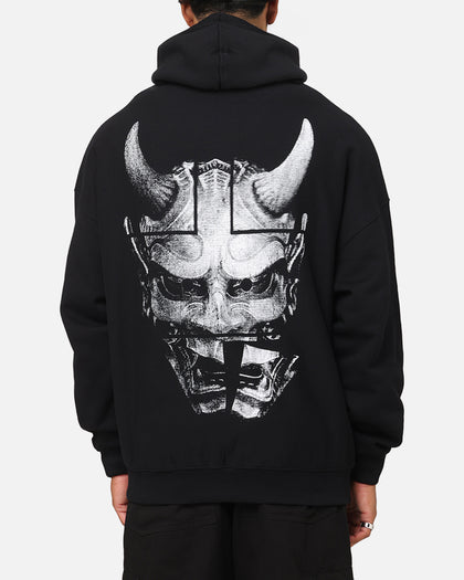 The Anti Order Oni Mask Boxy Hoodie Black