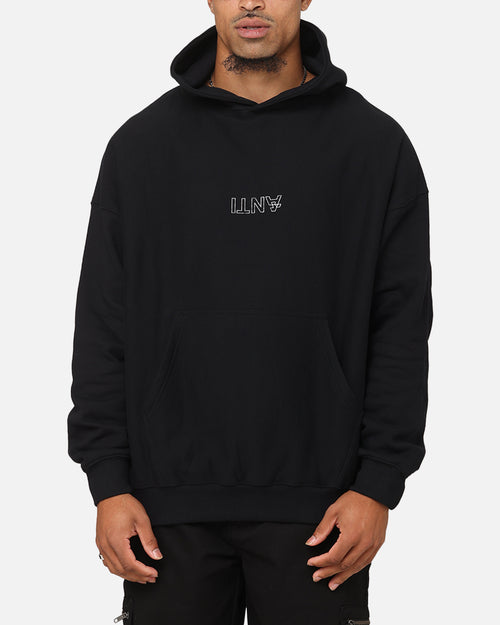 The Anti Order Oni Mask Boxy Hoodie Black