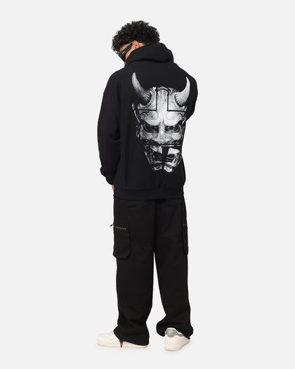 The Anti Order Oni Mask Boxy Hoodie Black