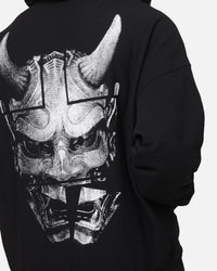 The Anti Order Oni Mask Boxy Hoodie Black