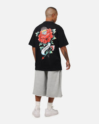 Ed Hardy Flourish Script T-Shirt Black