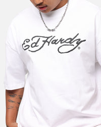 Ed Hardy Tiger Stamp T-Shirt White