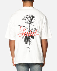Saint Morta St Valentine Mock Neck T-Shirt Off White