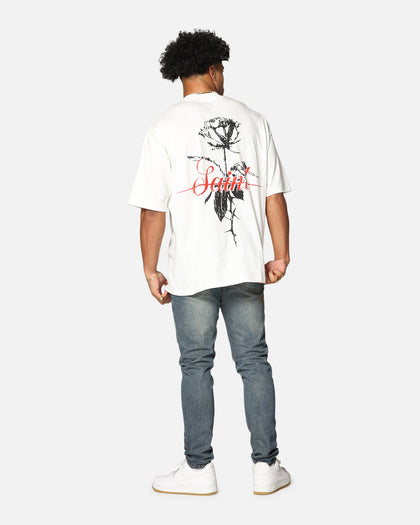 Saint Morta St Valentine Mock Neck T-Shirt Off White
