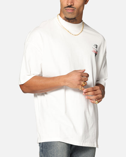 Saint Morta St Valentine Mock Neck T-Shirt Off White