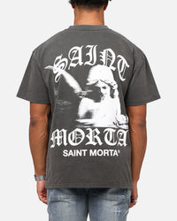 Saint Morta Maiden Boxy T-Shirt Black Wash