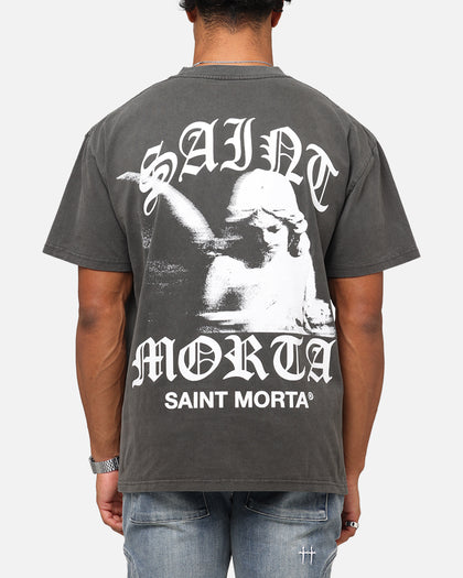 Saint Morta Maiden Boxy T-Shirt Black Wash