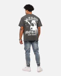 Saint Morta Maiden Boxy T-Shirt Black Wash