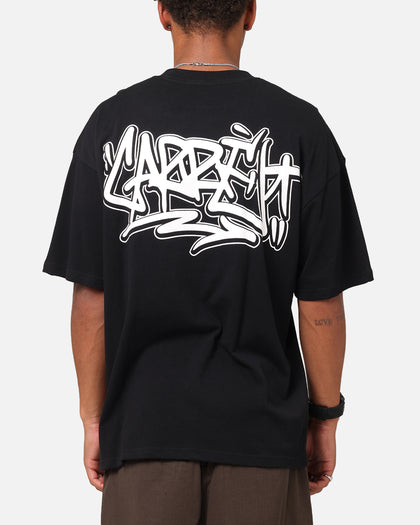 Carre Tagged Drop Shoulder T-Shirt Black