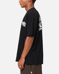 Carre Tagged Drop Shoulder T-Shirt Black