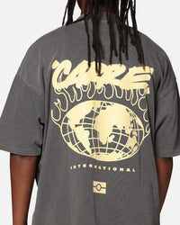 Carre Passport Mock Neck T-Shirt Washed Charcoal