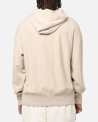 Champion Vintage Logo Sweatshirt Hoodie Oatmeal Heather