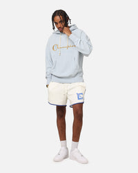 Champion Vintage Logo Sweatshirt Hoodie Oxford Grey Heather