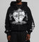 Loiter Hearts Zip Hoodie Black