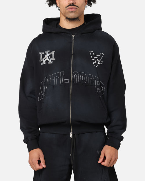 The Anti Order Post Season Zip Hoodie Sunfade Black