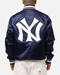 Pro Standard New York Yankees Classic Satin Jacket Midnight Navy