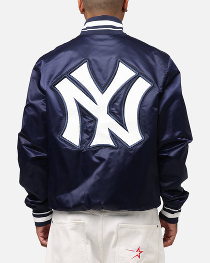 Pro Standard New York Yankees Classic Satin Jacket Midnight Navy