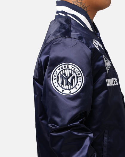 Pro Standard New York Yankees Classic Satin Jacket Midnight Navy