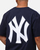 Pro Standard New York Yankees Classic Mesh Striped T-Shirt Midnight Navy