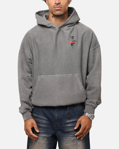 Saint Morta St Valentines Boxy Hoodie Washed Charcoal