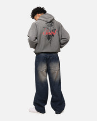 Saint Morta St Valentines Boxy Hoodie Washed Charcoal