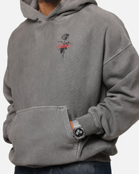 Saint Morta St Valentines Boxy Hoodie Washed Charcoal