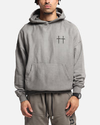 Saint Morta Mortal Boxy Hoodie Washed Charcoal