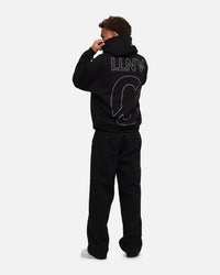 The Anti Order Azero Stencil Boxy Hoodie Black