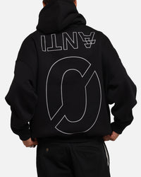 The Anti Order Azero Stencil Boxy Hoodie Black
