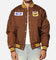 Mitchell & Ness Hawthorn Hawks Team Bomber Jacket Brown