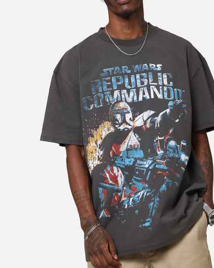 American Thrift Star Wars Battlefront Republic Commando Heavy T-Shirt Black Wash