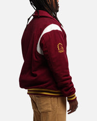 Bleacher Athletic Brisbane Broncos NRL 1908 Corduroy Varsity Jacket Official Team Colour
