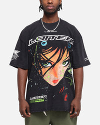 Loiter Project Dark Vintage T-Shirt Black Acidwash